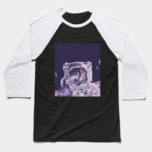 Purple retro astronaut Baseball T-Shirt